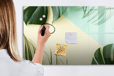 Mágneses rajztábla Monstera levelek