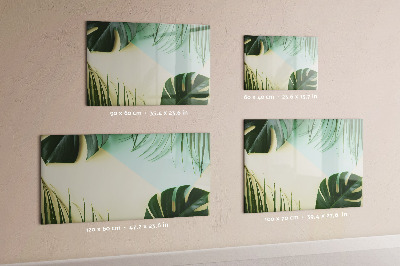 Mágneses rajztábla Monstera levelek