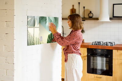 Mágneses rajztábla Monstera levelek