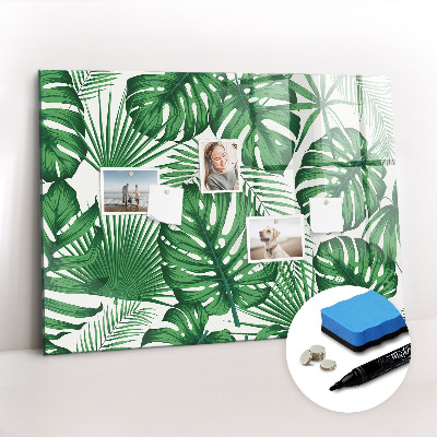 Mágneses tábla markerrel Monstera levelek