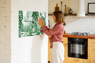 Mágneses tábla markerrel Monstera levelek