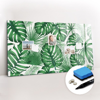 Mágneses tábla markerrel Monstera levelek