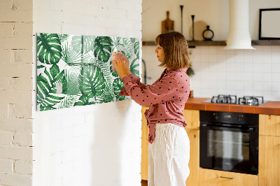 Mágneses tábla markerrel Monstera levelek