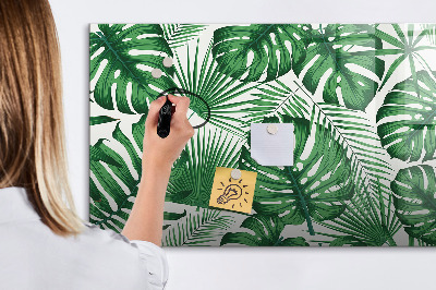 Mágneses tábla markerrel Monstera levelek