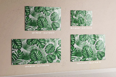 Mágneses tábla markerrel Monstera levelek