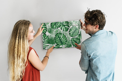 Mágneses tábla markerrel Monstera levelek