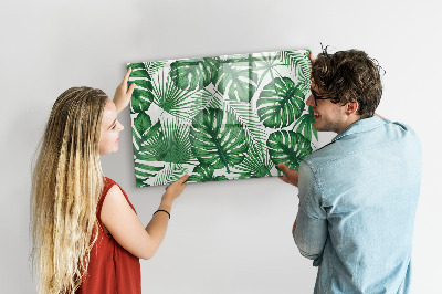 Mágneses tábla markerrel Monstera levelek
