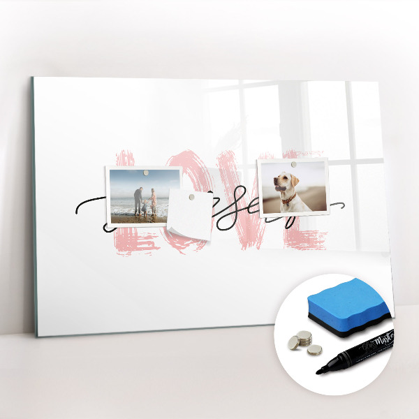 Írható mágneses tábla Szeresd magad felirat