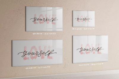 Írható mágneses tábla Szeresd magad felirat