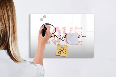 Írható mágneses tábla Szeresd magad felirat