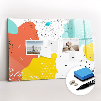 Írható mágneses tábla pop absztrakció