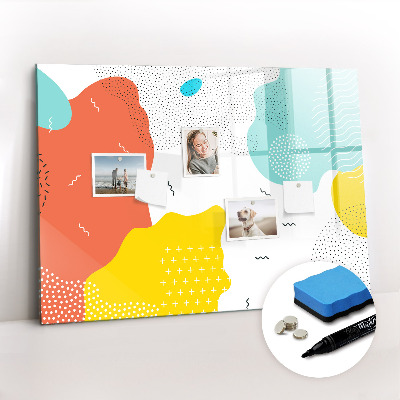 Írható mágneses tábla pop absztrakció