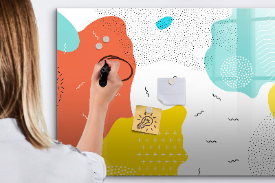 Írható mágneses tábla pop absztrakció