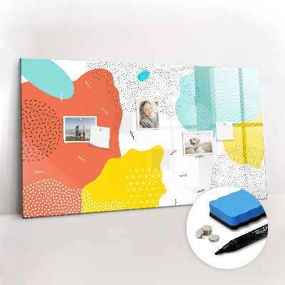 Írható mágneses tábla pop absztrakció