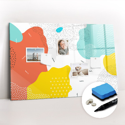 Írható mágneses tábla pop absztrakció