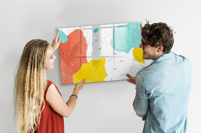 Írható mágneses tábla pop absztrakció