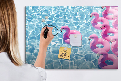 Törölhető tábla Pitypang flamingók