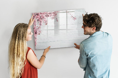 Írható mágneses tábla Tavaszi virágok