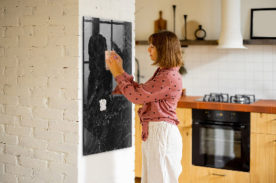 Mágneses tábla mágnesekkel Sötét márvány