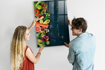Mágneses tábla gyerekeknek Vegán asztal