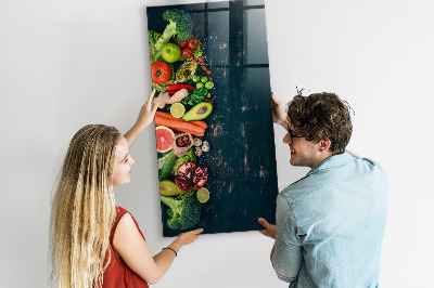 Mágneses tábla gyerekeknek Vegán asztal