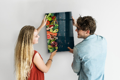 Mágneses tábla gyerekeknek Vegán asztal