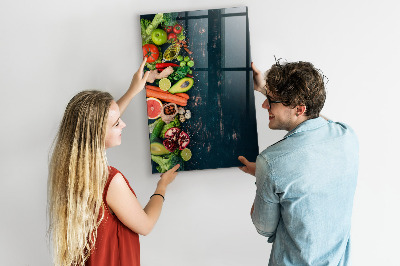 Mágneses tábla gyerekeknek Vegán asztal