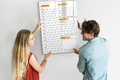 Mágneses tábla filctollal Teendők listája