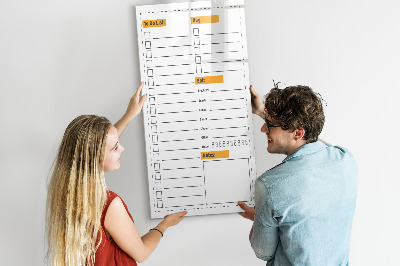 Mágneses tábla filctollal Teendők listája