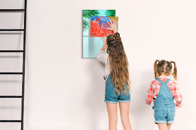 Mágneses törölhető tábla Pálma levelek