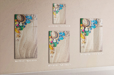 Mágneses törölhető tábla Homokos tengerpart