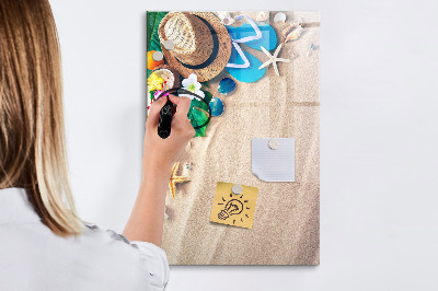 Mágneses törölhető tábla Homokos tengerpart