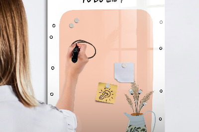 Mágneses törölhető tábla Teendők listája