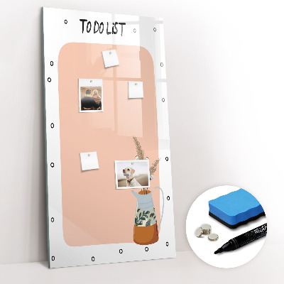 Mágneses tábla markerrel Teendők listája