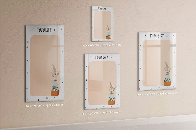 Mágneses törölhető tábla Teendők listája