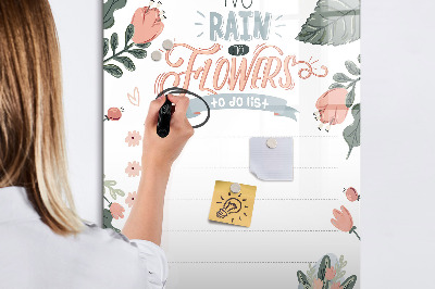 Mágneses törölhető tábla Dekoratív lista