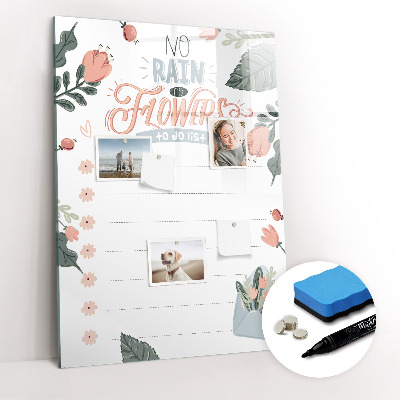 Mágneses törölhető tábla Dekoratív lista