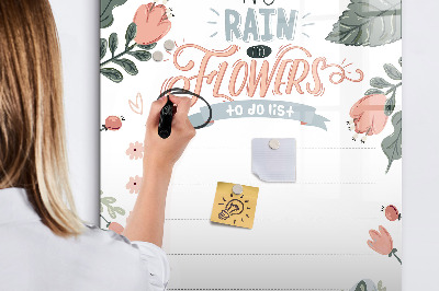 Mágneses törölhető tábla Dekoratív lista