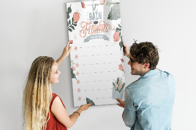 Mágneses törölhető tábla Dekoratív lista