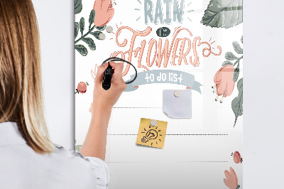 Mágneses törölhető tábla Dekoratív lista