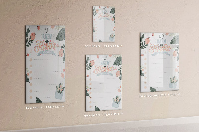 Mágneses törölhető tábla Dekoratív lista