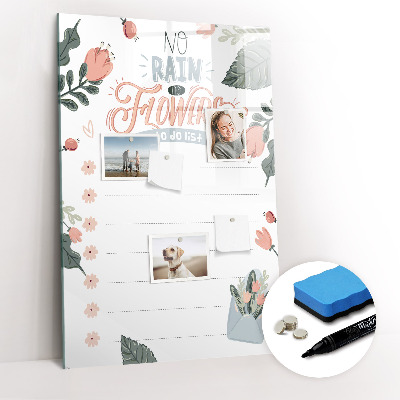 Mágneses törölhető tábla Dekoratív lista