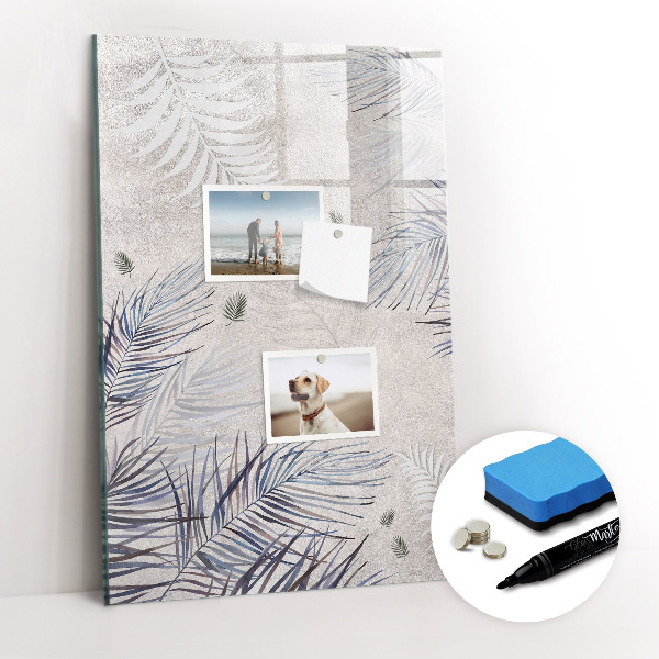 Mágneses tábla filctollal Pálma levelek