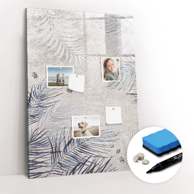 Mágneses tábla filctollal Pálma levelek