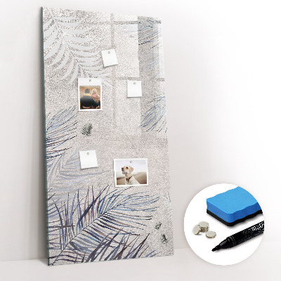 Mágneses tábla filctollal Pálma levelek