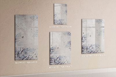 Mágneses tábla filctollal Pálma levelek