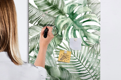 Mágneses tábla filctollal Akvarell levelek