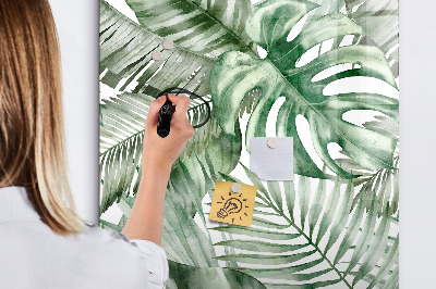 Mágneses tábla filctollal Akvarell levelek