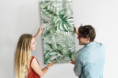 Mágneses tábla filctollal Akvarell levelek