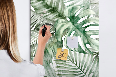 Mágneses tábla filctollal Akvarell levelek